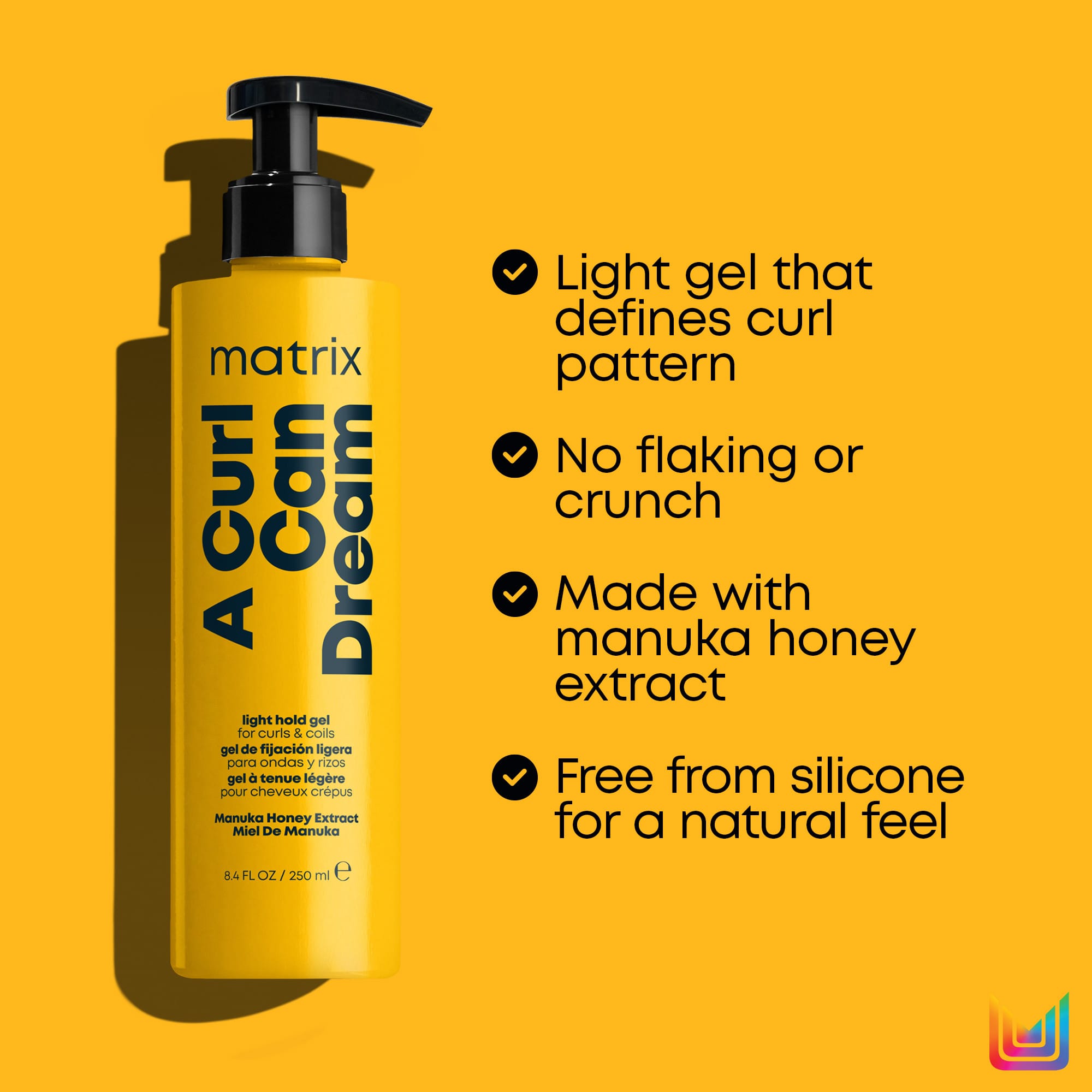 Matrix A Curl Can Dream Light Hold Gel 250ml - Image 2