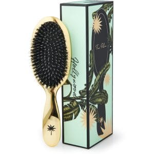 Fan Palm Premium Edition Boar and Nylon Bristles- Hollywood, Gold